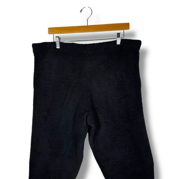 Softies Solid Marshmallow Hoodie Lounge Set, Black, Size XL - Picture 15 of 16